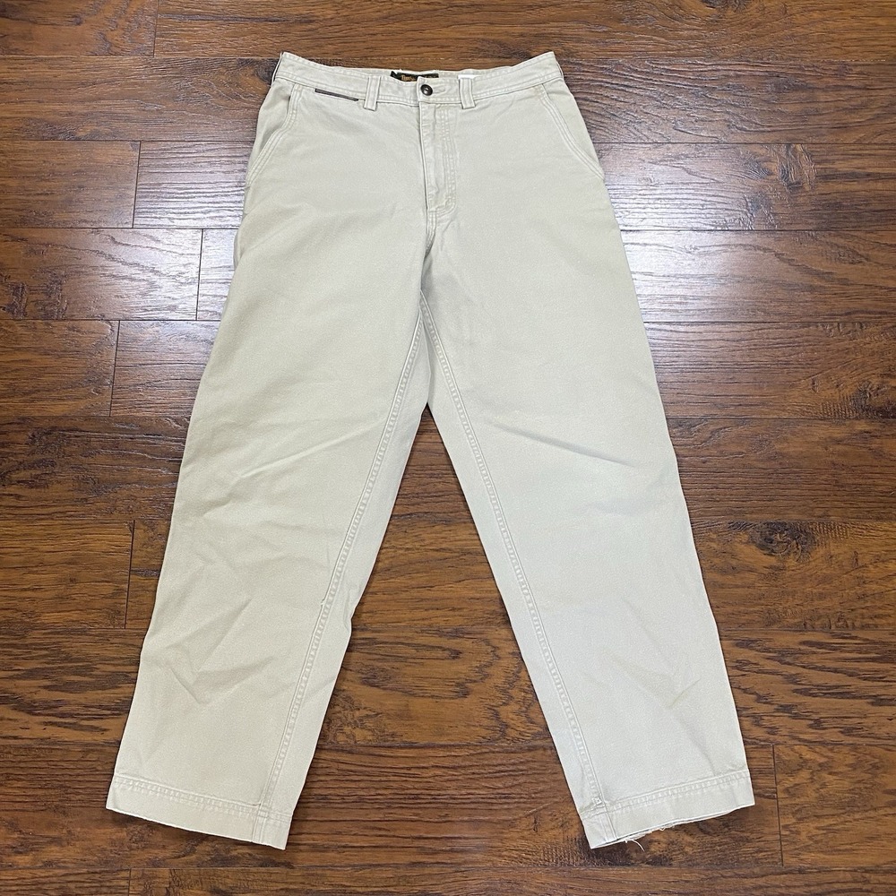 Vintage 90s Timberland Mens Chino Pants 36 Beige Cotton Straight Leg Gorpcore